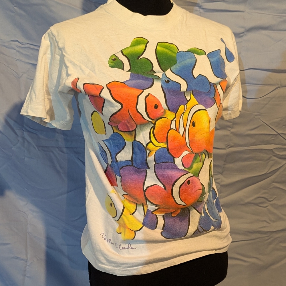 Naples Florida Colorful Fish Graphic T-Shirt